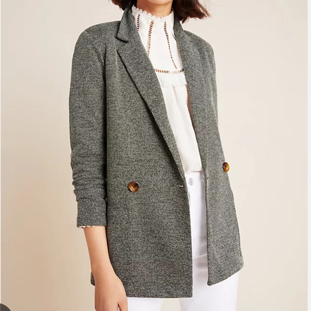 Anthropologie- Danielrainn Cambridge Knit Blazer